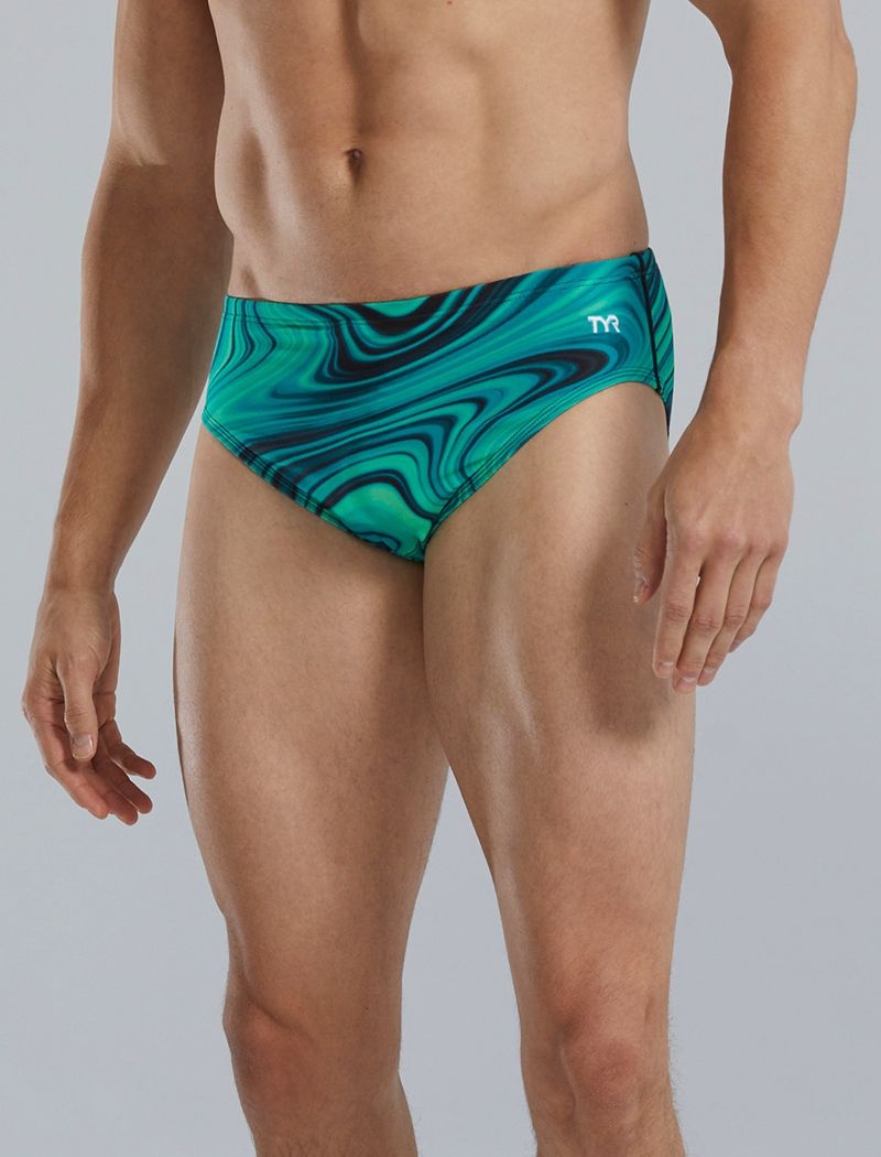 Green Tyr Durafast Elite® Vitality Men's Swimsuit | US-JBHU74610