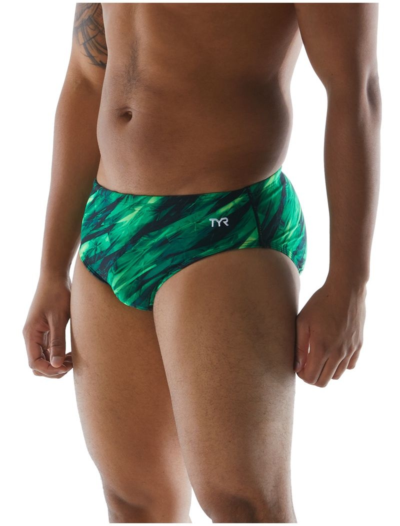 Green Tyr Durafast Elite® Vitric Men\'s Swimsuit | US-YMZW23150