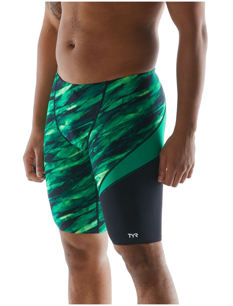 Green Tyr Durafast Elite® Wave Jammer Vitric Men\'s Swimsuit | US-GSEP29860