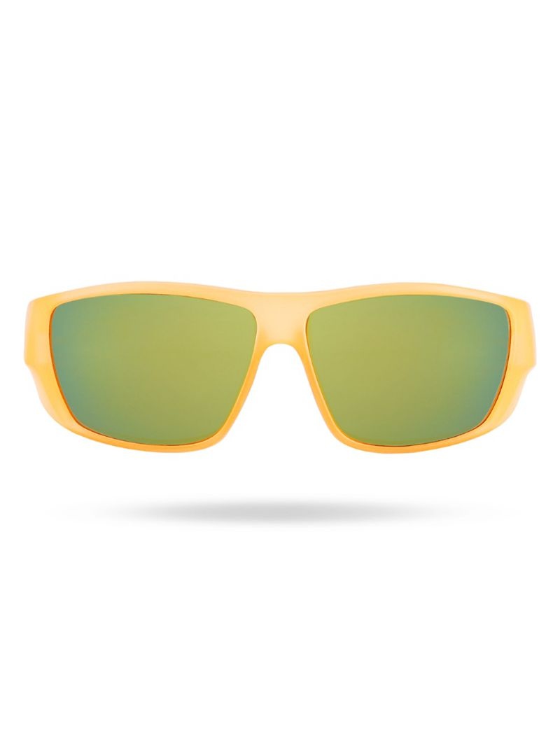 Green / Orange Tyr Knox Hts Polarized Men's Sunglasses | US-IOTD79025