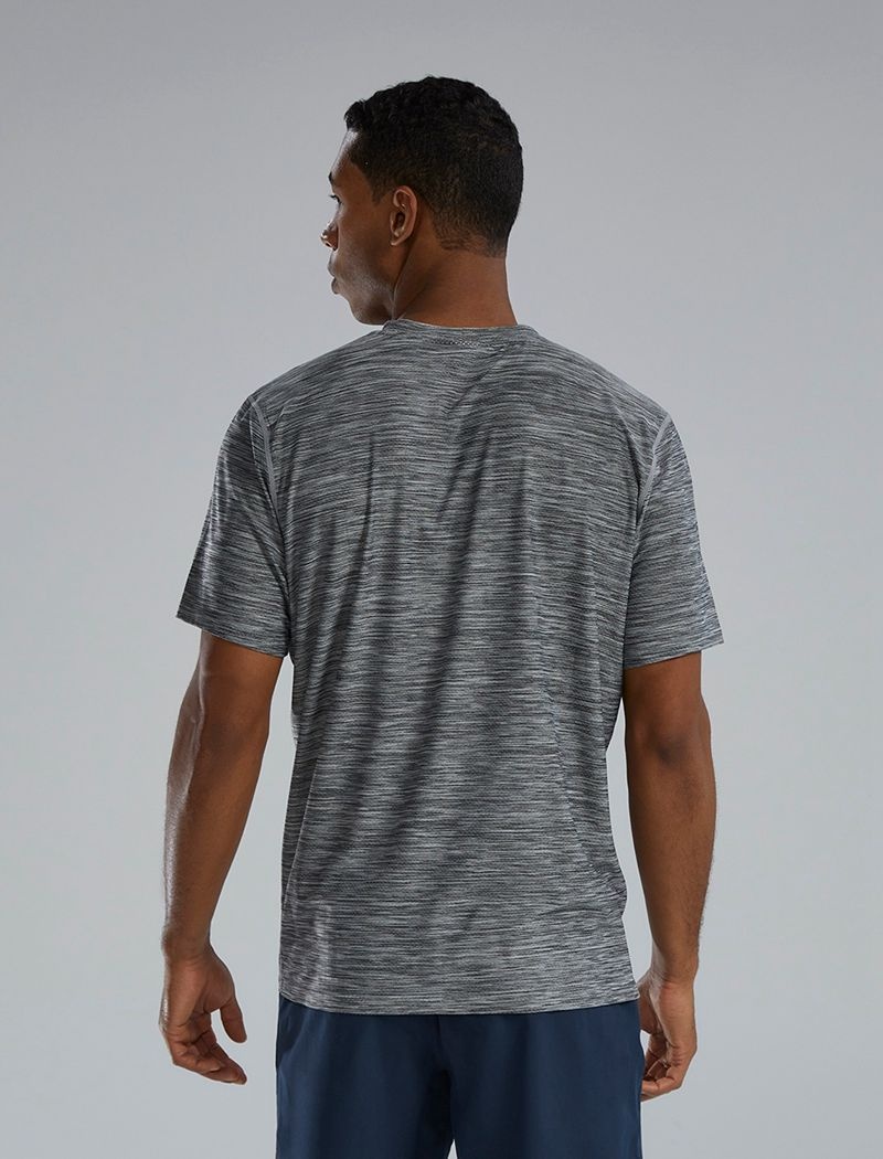 Grey Tyr Airtec™ Big Logo Men's T-Shirt | US-UWMF16850