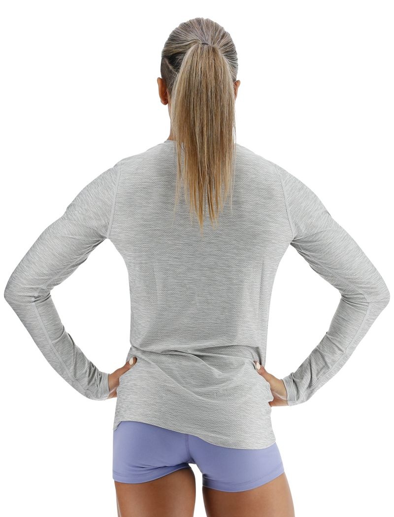 Grey Tyr Airtec™ Long Sleeve Women's T-Shirt | US-LWJN80423