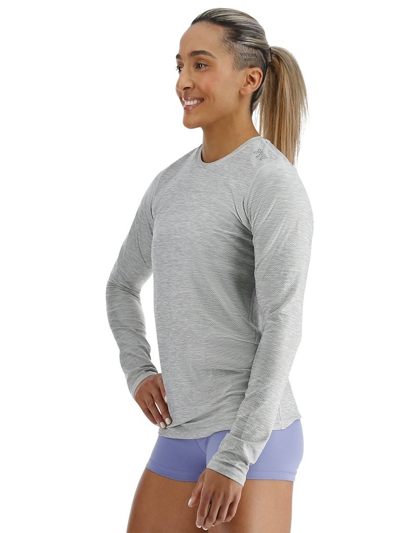 Grey Tyr Airtec™ Long Sleeve Women's T-Shirt | US-LWJN80423