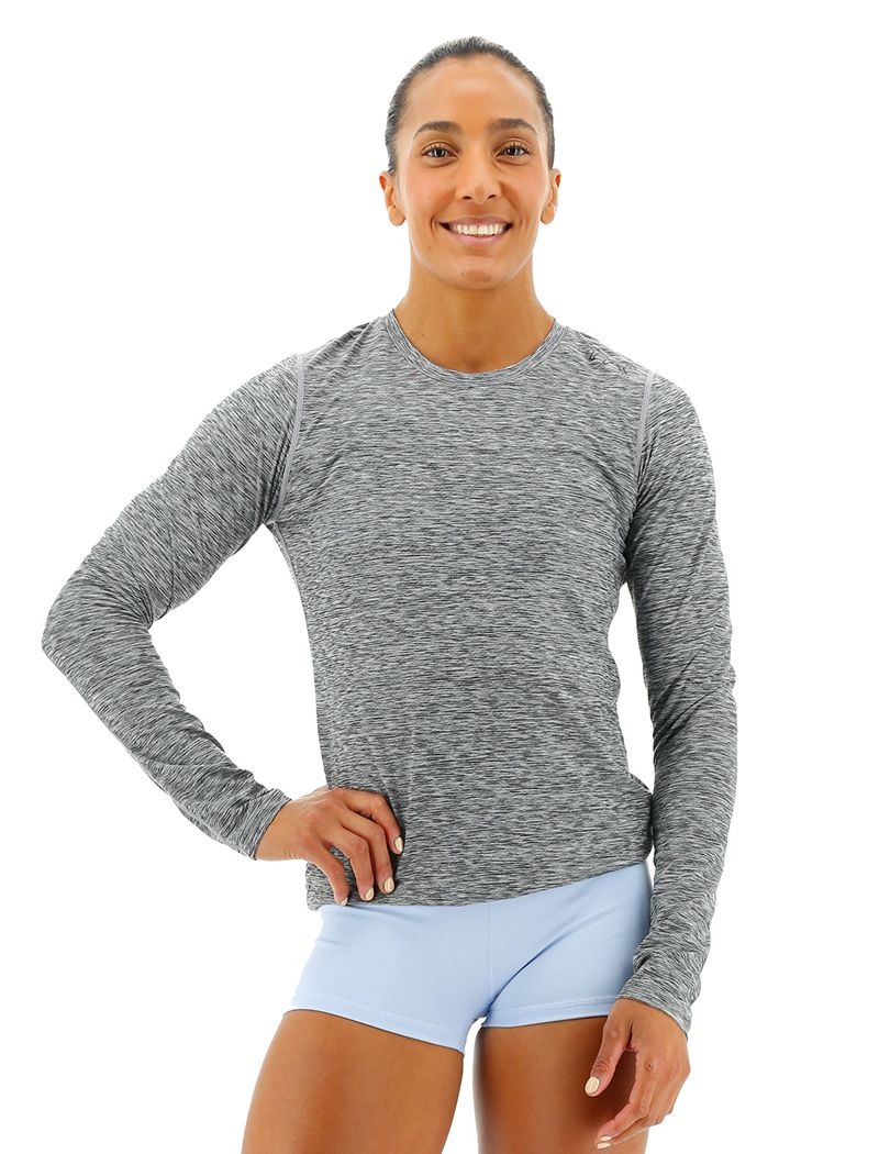 Grey Tyr Airtec™ Long Sleeve Women\'s T-Shirt | US-LTPF93407