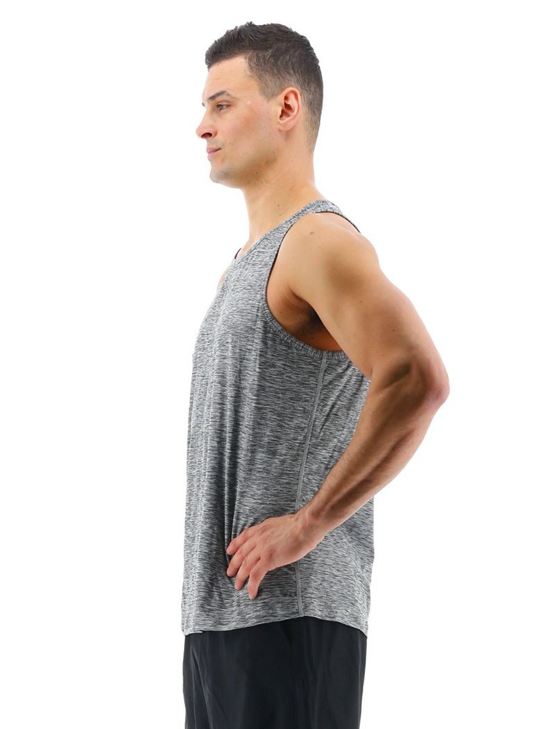 Grey Tyr Airtec™ Men's Tanks | US-JDRB16328