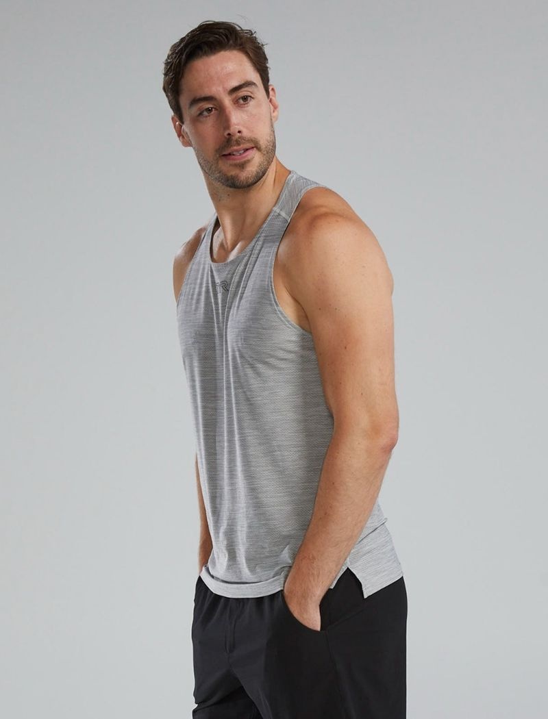 Grey Tyr Airtec™ Men's Tanks | US-SDXQ01965