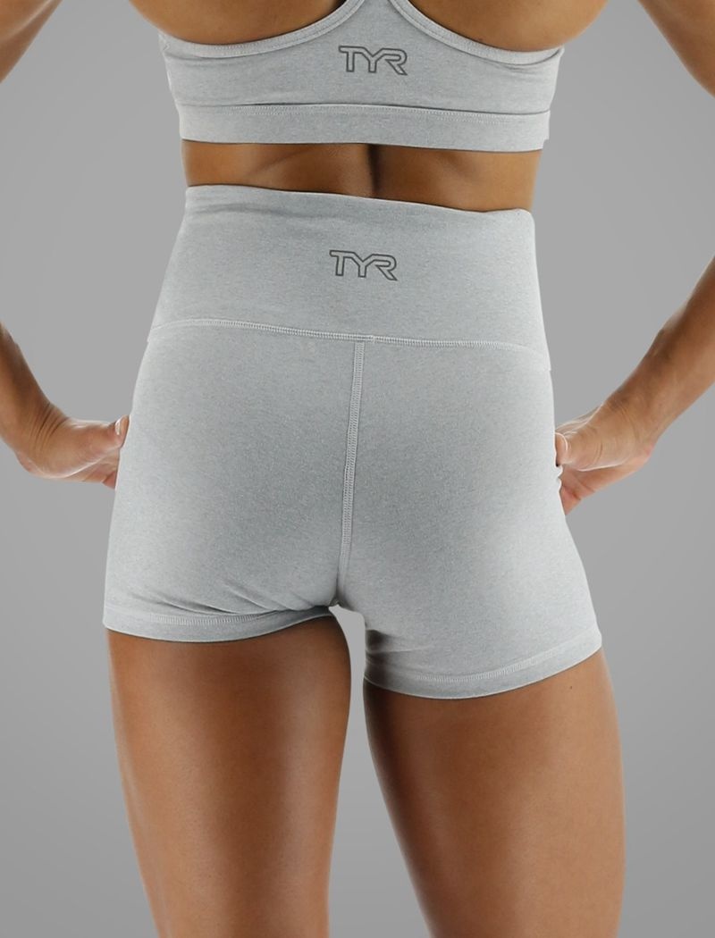 Grey Tyr Base Kinetic™ High-rise 2 Women's Shorts | US-AIDF47210