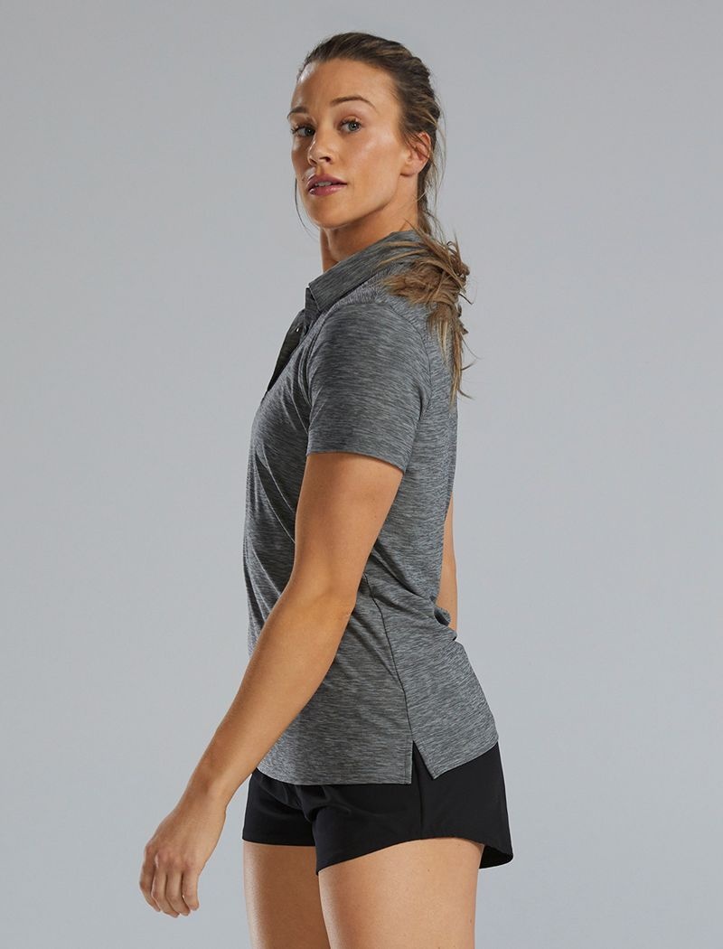 Grey Tyr Climadry™ Short Sleeve Women's Polo Shirt | US-FUHK80632