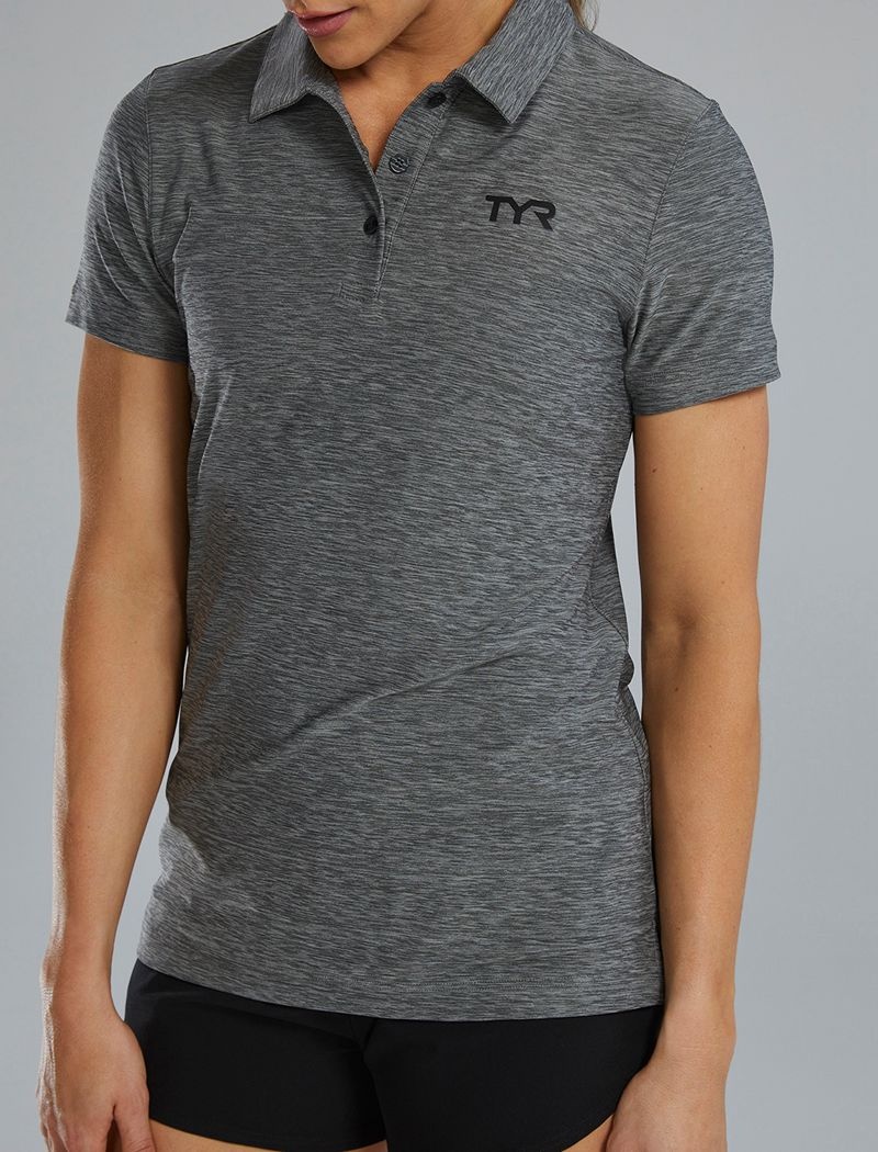 Grey Tyr Climadry™ Short Sleeve Women's Polo Shirt | US-FUHK80632