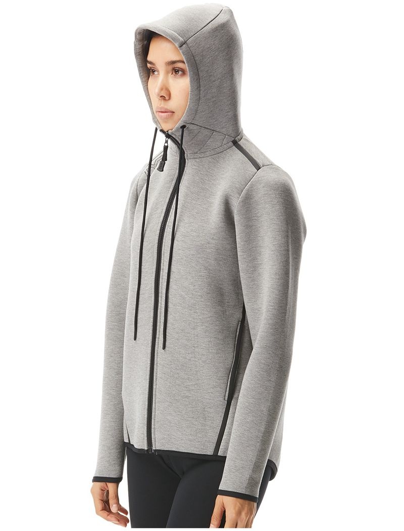 Grey Tyr Elite Team Full Zip Women's Hoodie | US-VJUL04675