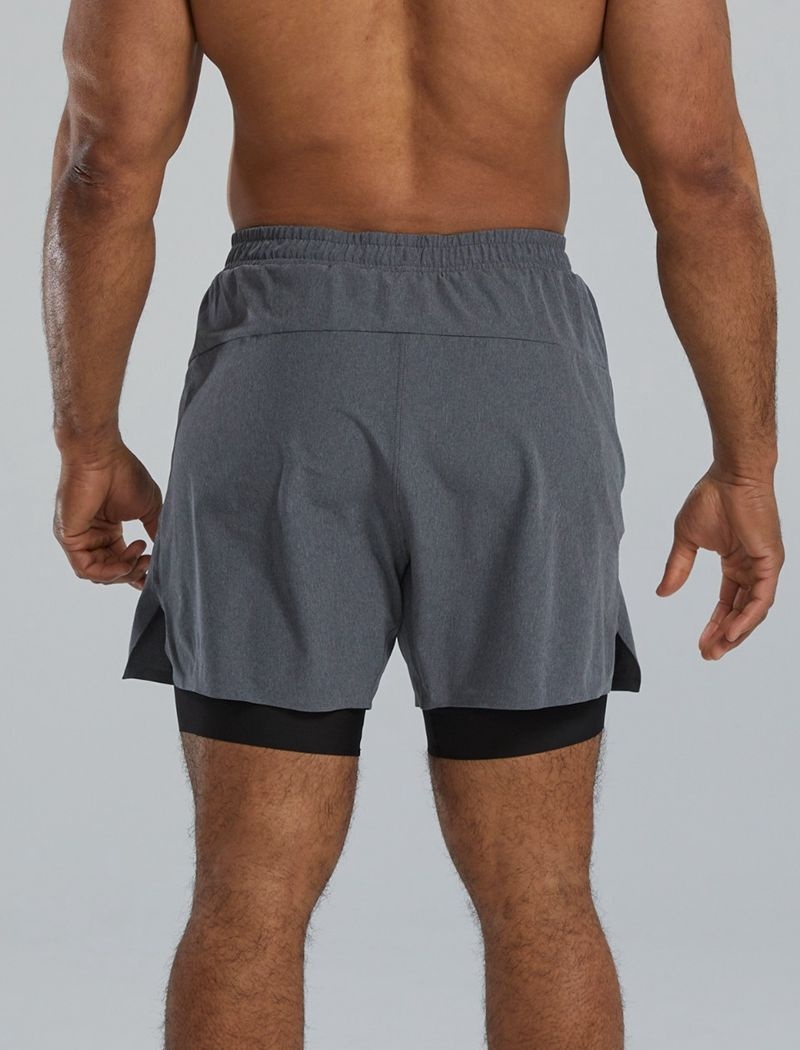 Grey Tyr Hydrosphere™ Lined 6 Momentum Men's Shorts | US-BNJY12593