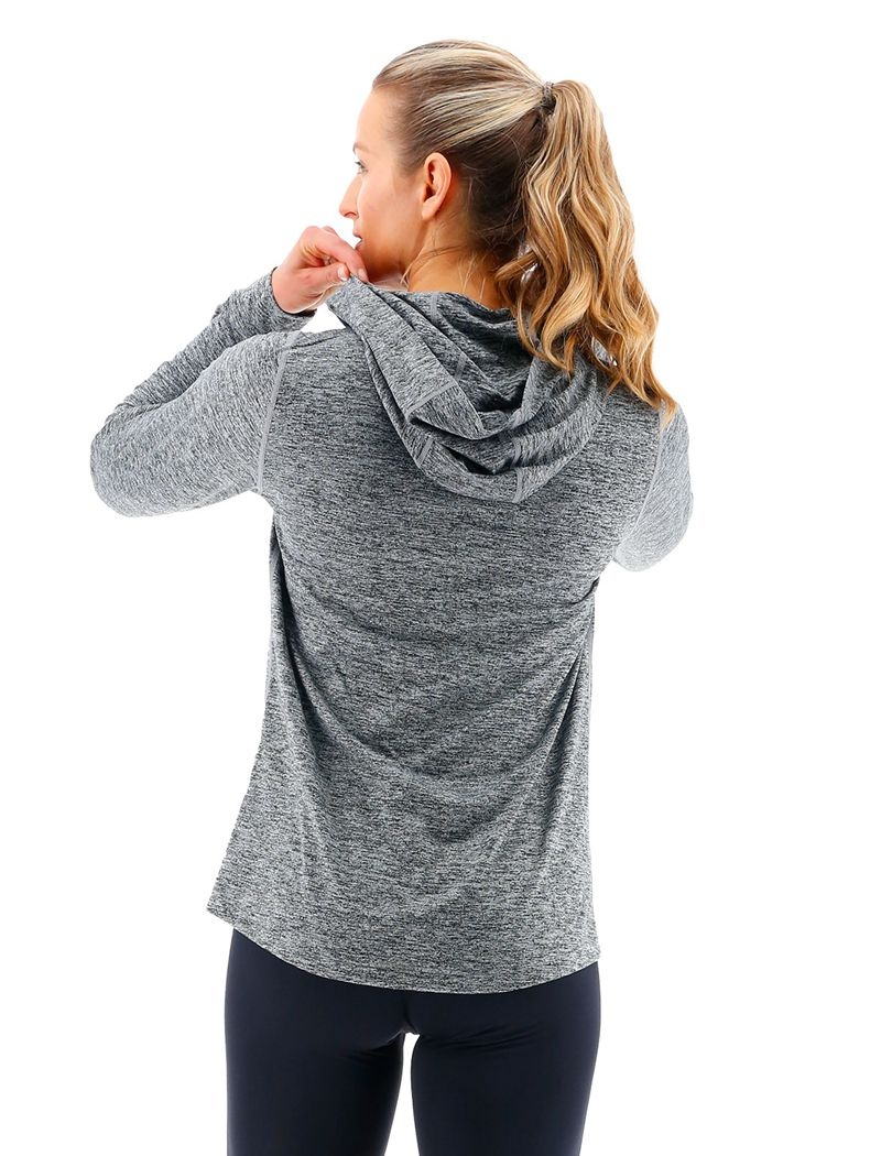 Grey Tyr Sls Tech Performance Women's Hoodie | US-EGOA89320