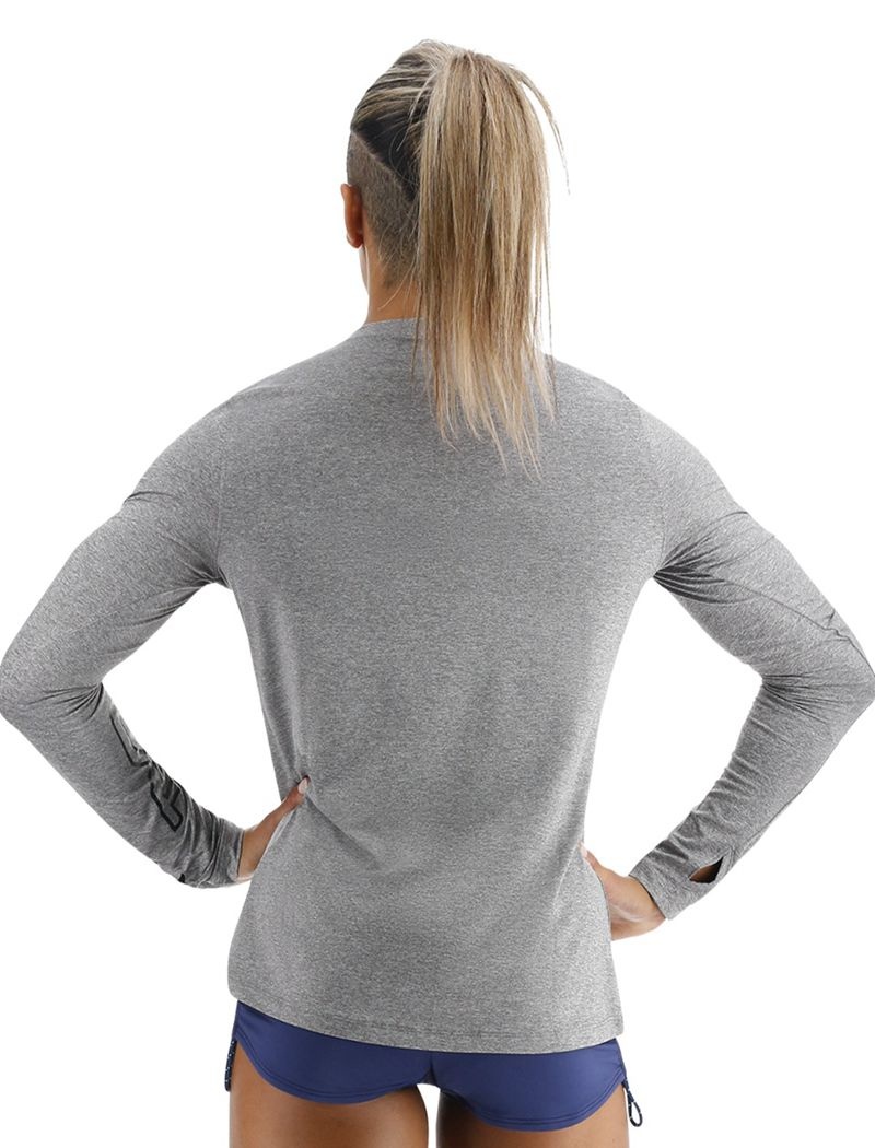 Grey Tyr Sundefense Long Sleeve Women's Shirts | US-LMEK16752