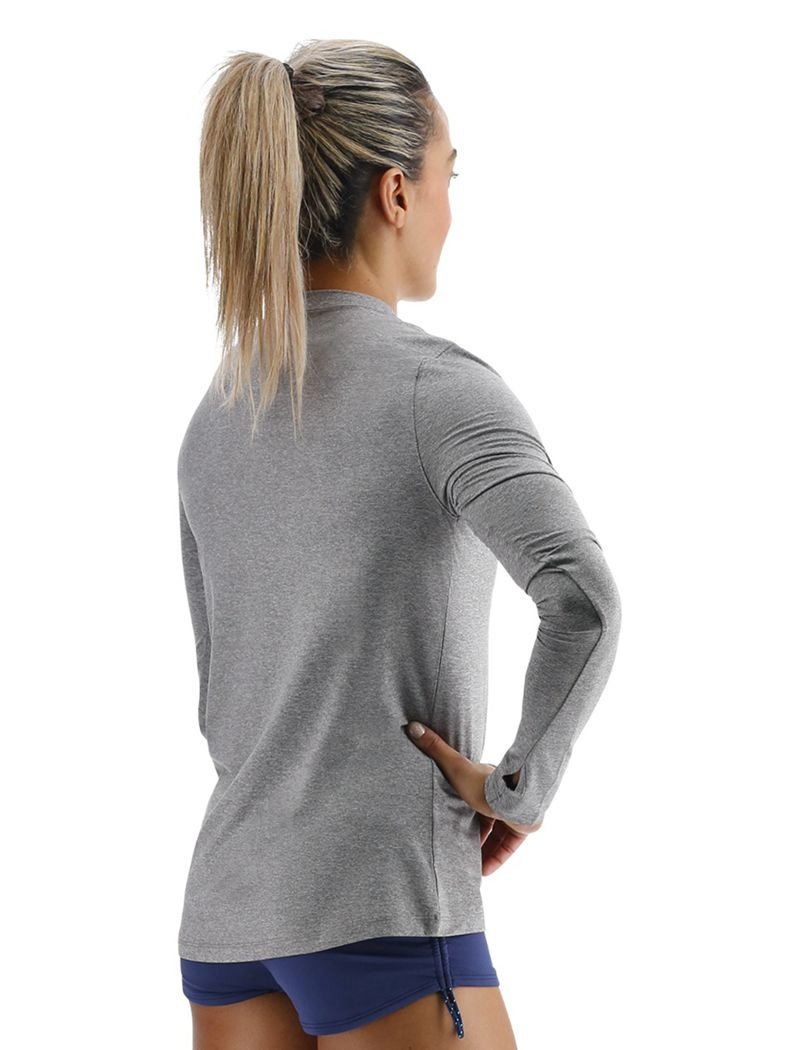 Grey Tyr Sundefense Long Sleeve Women's Shirts | US-LMEK16752