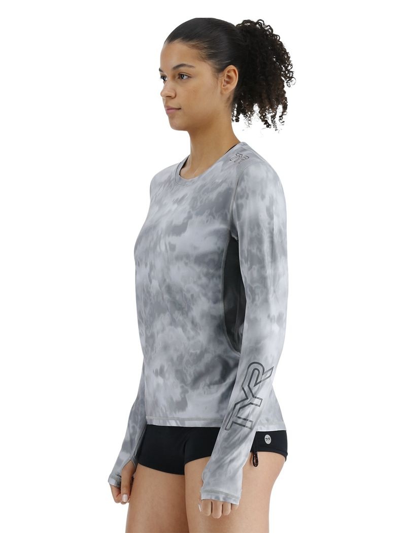 Grey Tyr Sundefense™ Vented Long Sleeve Crew Women's Shirts | US-LDIP70895