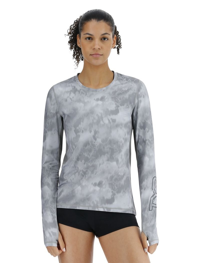 Grey Tyr Sundefense™ Vented Long Sleeve Crew Women\'s Shirts | US-LDIP70895