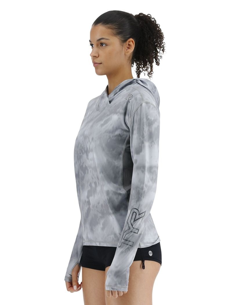 Grey Tyr Sundefense™ Vented - Turbulent Women's Hoodie | US-CQEV92068