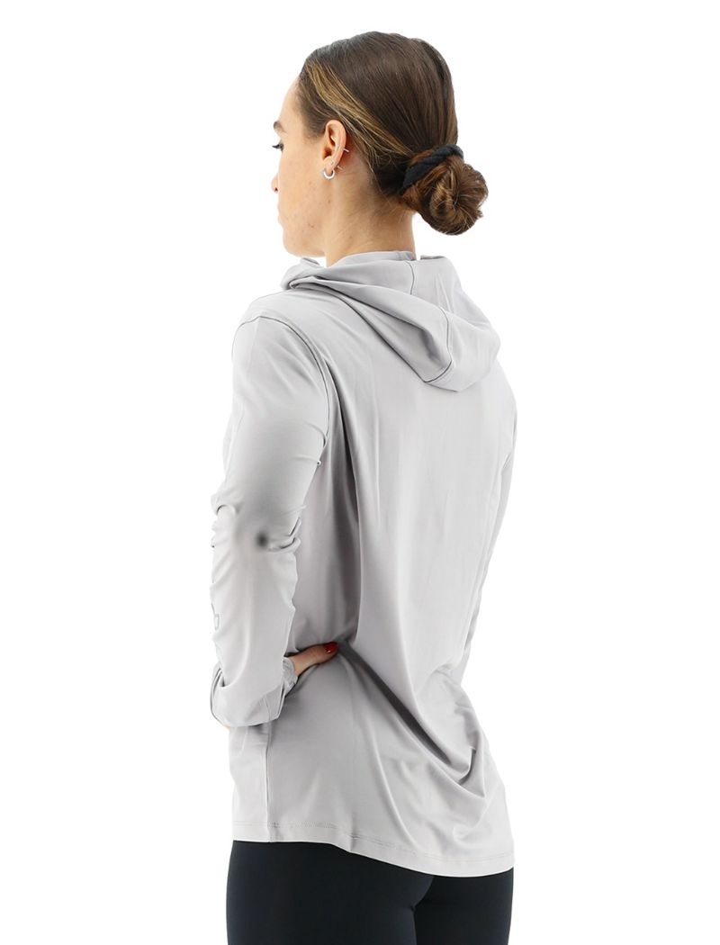 Grey Tyr Sundefense Women's Hoodie | US-TPGA76981