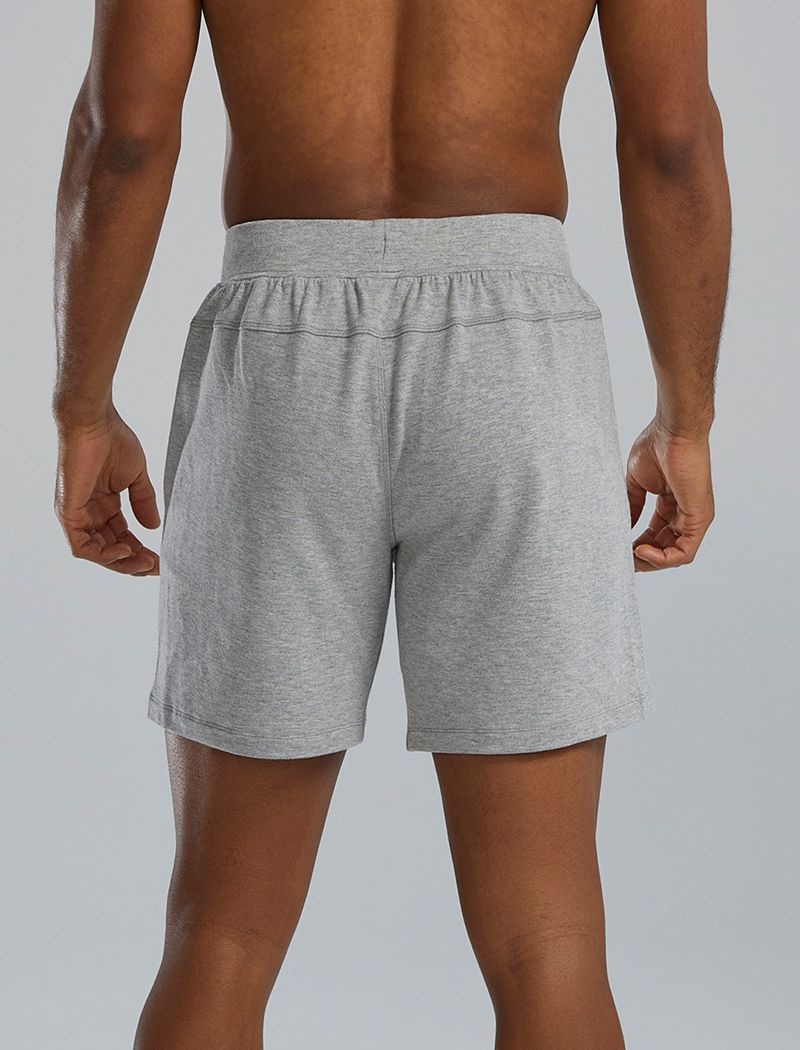 Grey Tyr Ultrasoft Midweight Terry A.M. Men's Shorts | US-VRDJ92374