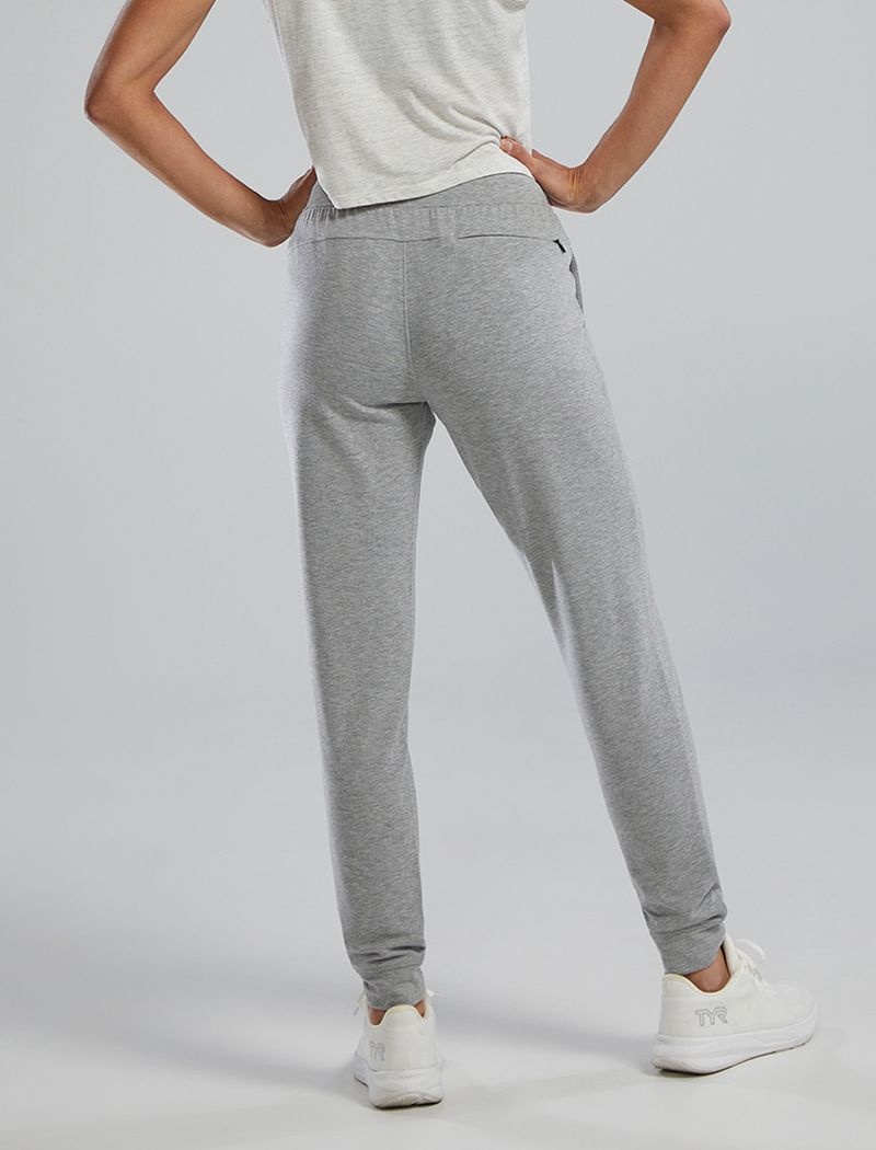 Grey Tyr Ultrasoft Midweight Terry A.M. Women's Joggers | US-HIVN84562