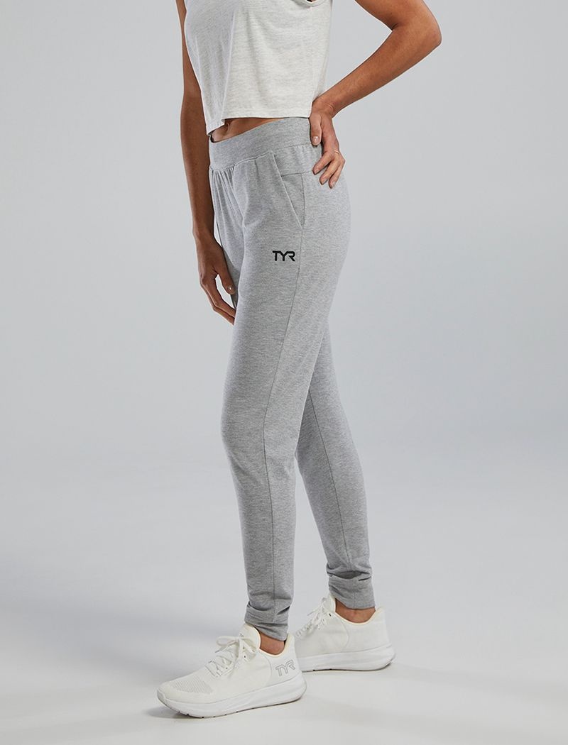 Grey Tyr Ultrasoft Midweight Terry A.M. Women's Joggers | US-HIVN84562