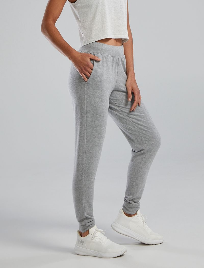 Grey Tyr Ultrasoft Midweight Terry A.M. Women's Joggers | US-HIVN84562