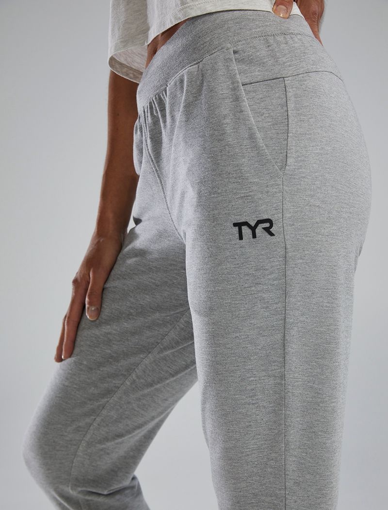 Grey Tyr Ultrasoft Midweight Terry A.M. Women's Joggers | US-HIVN84562