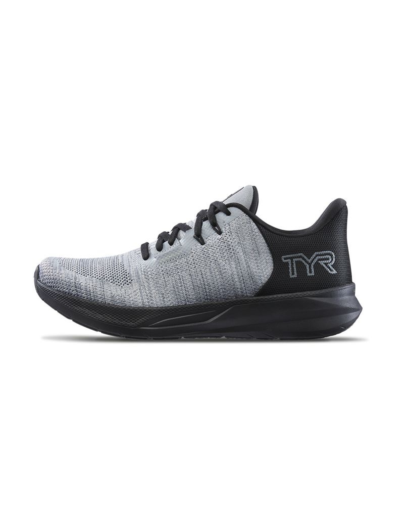 Grey / Black Tyr Techknit Rnr-1 Trainer Women\'s Crossfit Shoes | US-THOB56327