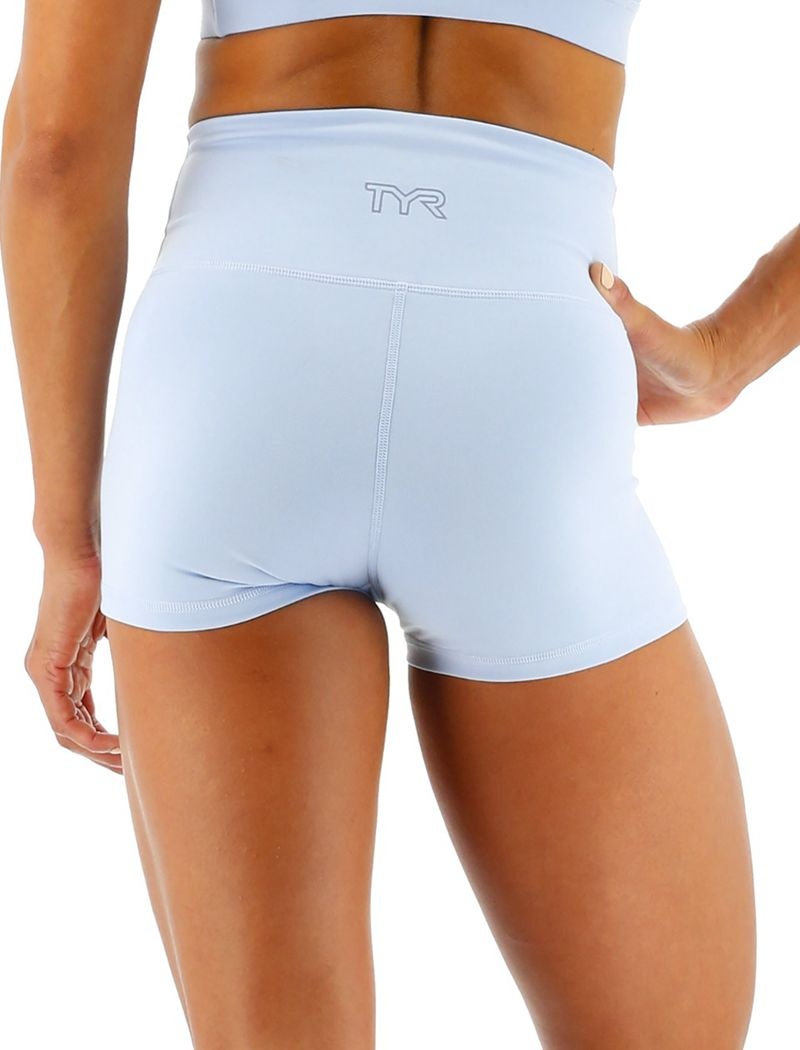 Light Blue Tyr Base Kinetic™ 2 High-rise Women's Shorts | US-UCYN78165