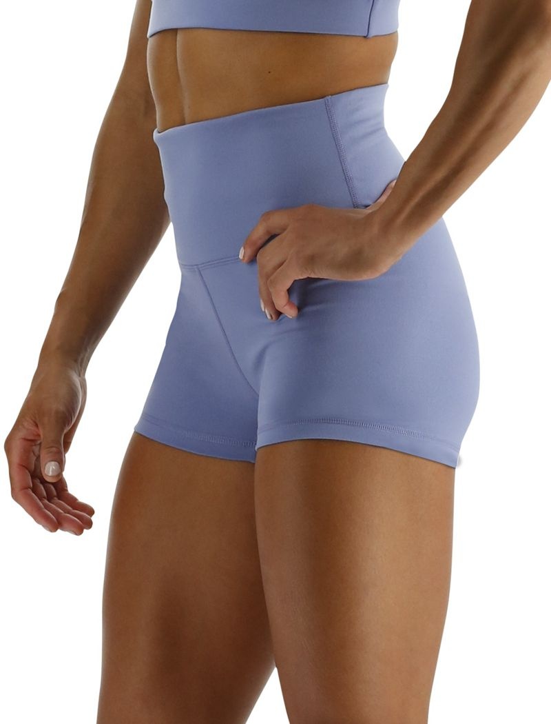 Light Blue Tyr Base Kinetic™ 2 High-rise Women's Shorts | US-TIBY82637