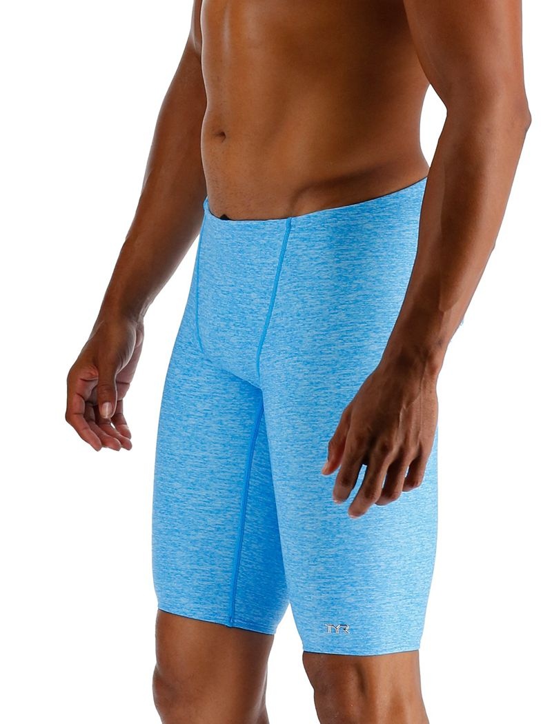 Light Blue Tyr Durafast One® Jammer Lapped Men's Swimsuit | US-FNXO82705