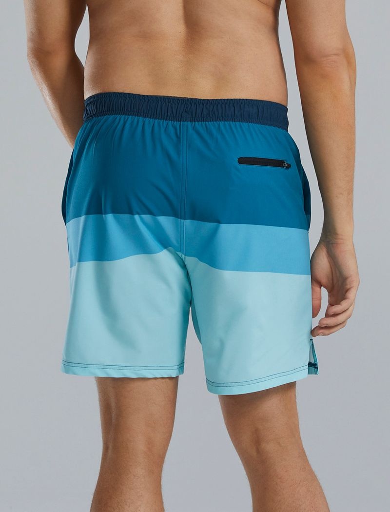 Light Blue / Blue Tyr Hydrosphere™ Skua 7 Volley Norland Men's Shorts | US-UNBE27094