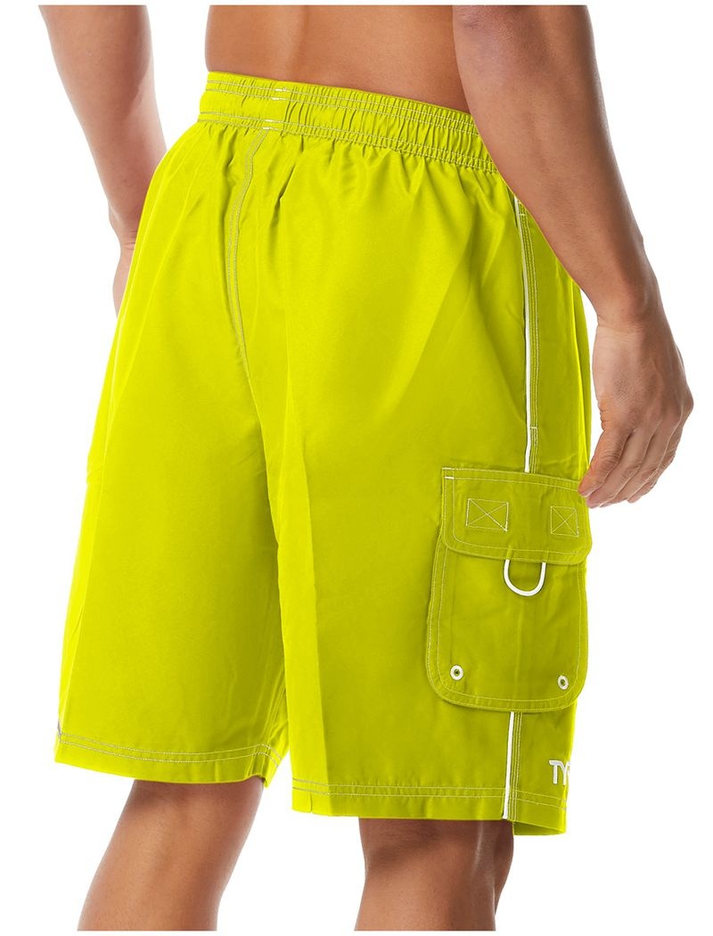 Light Green Tyr Challenger Men's Swim Trunks | US-TNMK51724