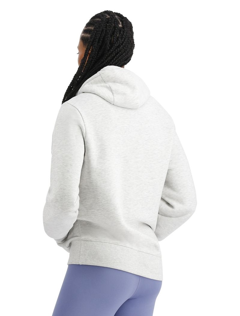 Light Grey Tyr Ultrasoft Big Logo Tech Women's Hoodie | US-NIKE15206