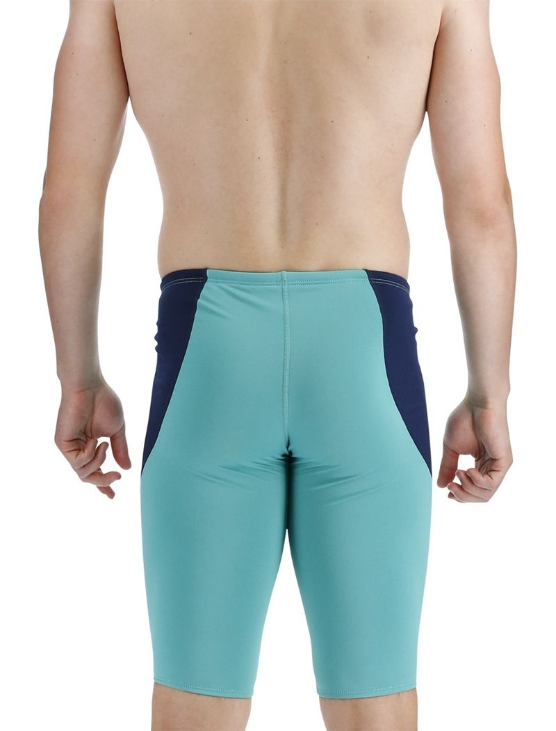 Light Turquoise Tyr Durafast Elite® Curve Splice Jammer Men's Swimsuit | US-BNPA36841