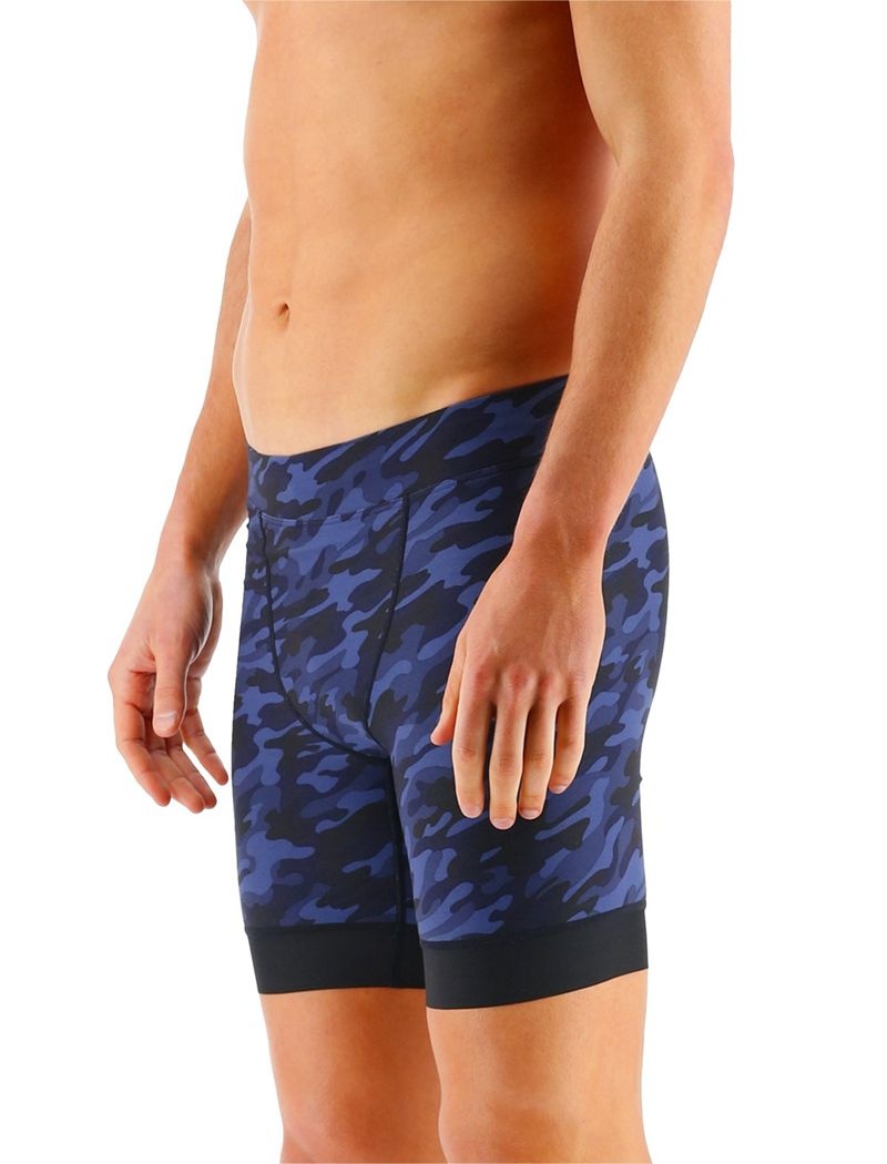 Navy Camo Tyr Durafast Elite® Workout Jammer Men's Swimsuit | US-ZIGL96401