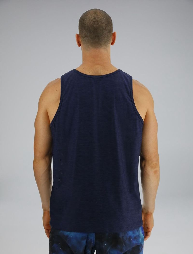 Navy Tyr Airtec™ Men's Tanks | US-BZXO47521