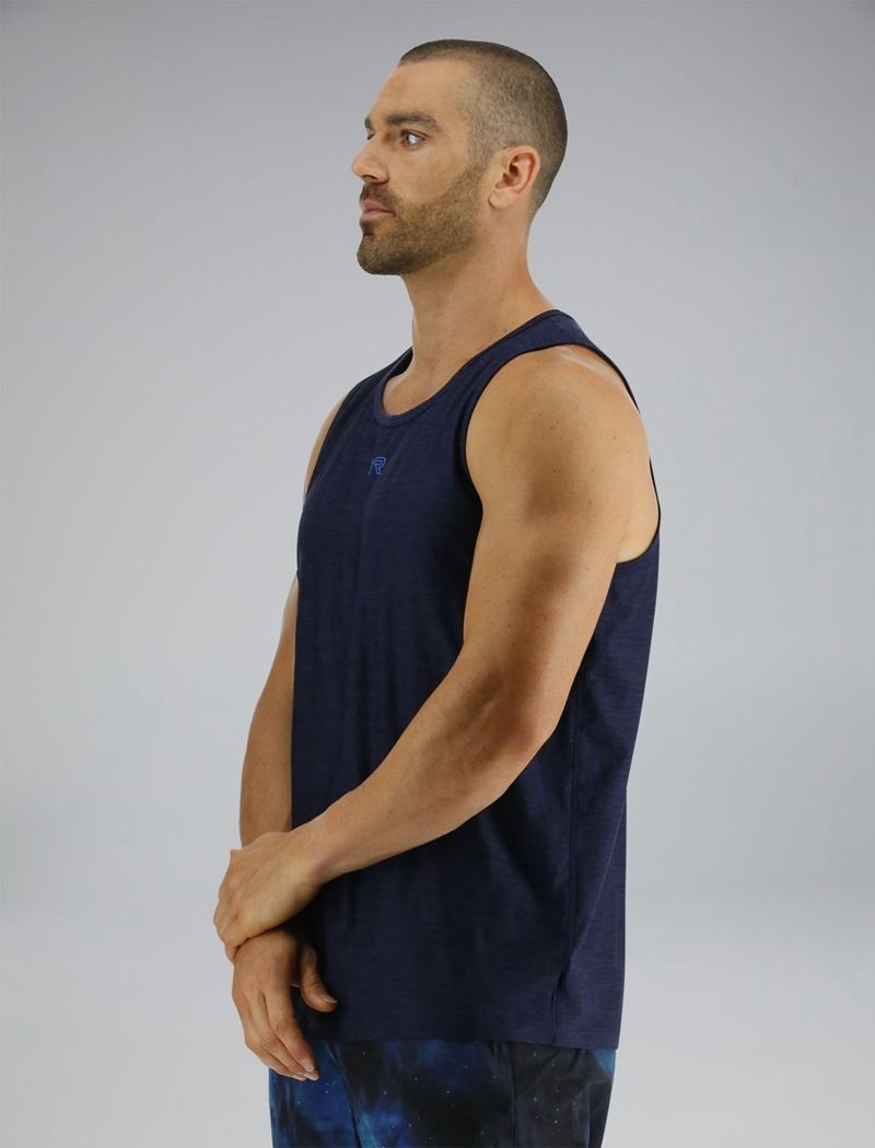 Navy Tyr Airtec™ Men's Tanks | US-BZXO47521