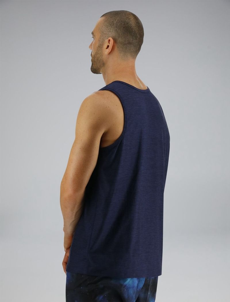 Navy Tyr Airtec™ Men's Tanks | US-BZXO47521