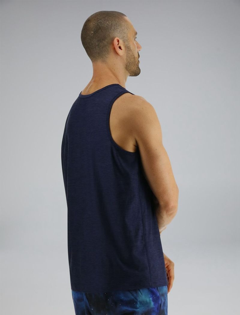 Navy Tyr Airtec™ Men's Tanks | US-BZXO47521