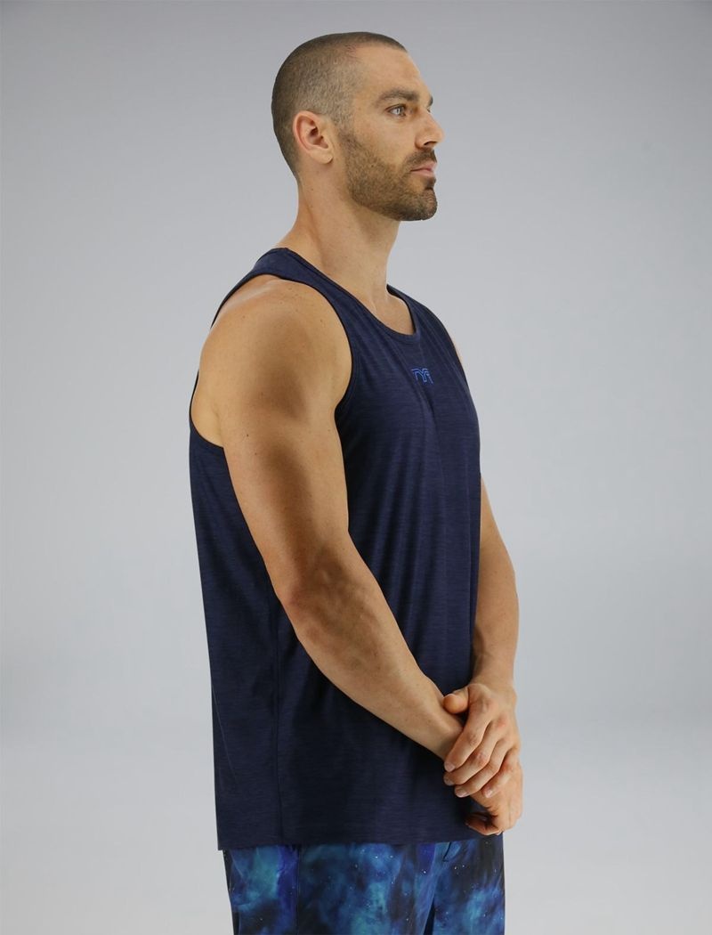 Navy Tyr Airtec™ Men's Tanks | US-BZXO47521