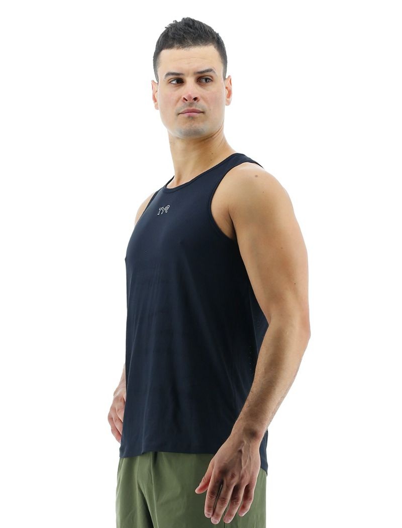 Navy Tyr Airtec™ Men's Tanks | US-ZLSN29146