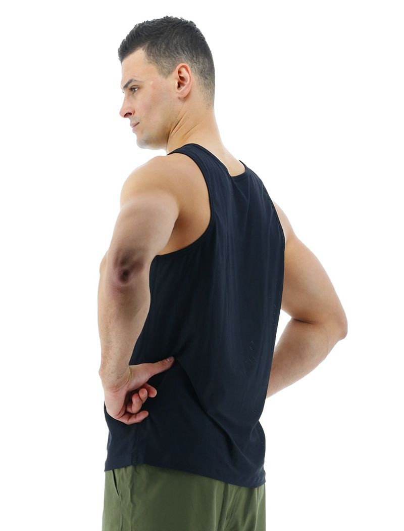 Navy Tyr Airtec™ Men's Tanks | US-ZLSN29146