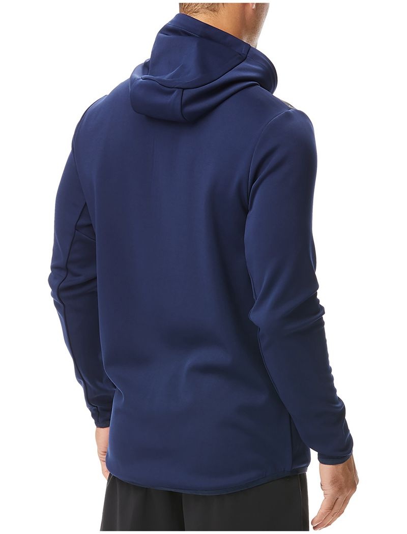 Navy Tyr Alliance Podium Full Zip Men's Hoodie | US-VSNC93248