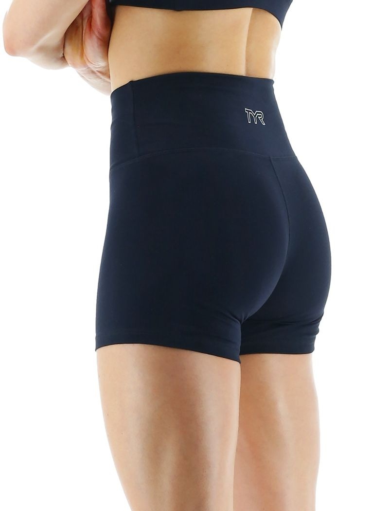 Navy Tyr Base Kinetic™ High-rise 3.25 Women's Shorts | US-VUWA05468