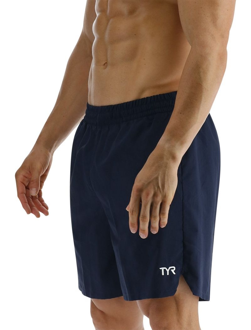 Navy Tyr Deck-x Men's Swim Shorts | US-AQCM27906