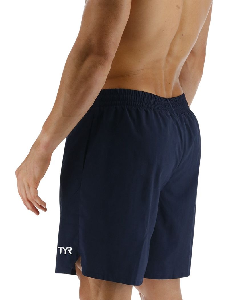 Navy Tyr Deck-x Men's Swim Shorts | US-AQCM27906