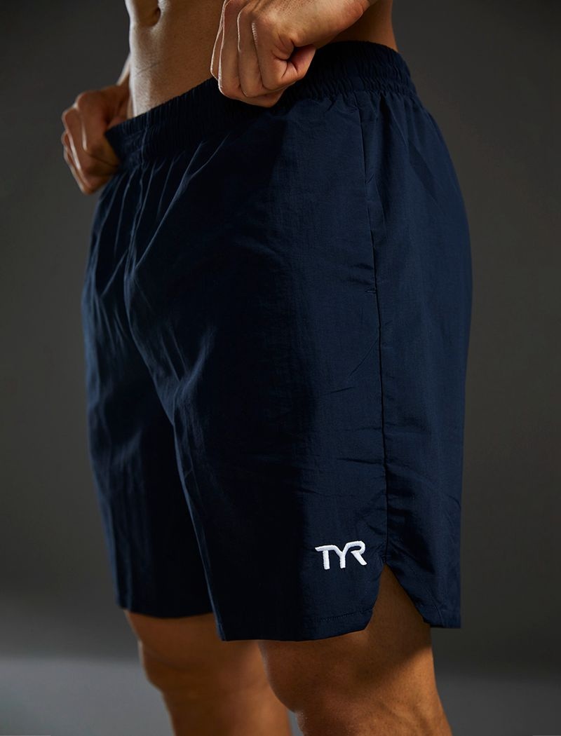 Navy Tyr Deck-x Men's Swim Shorts | US-AQCM27906