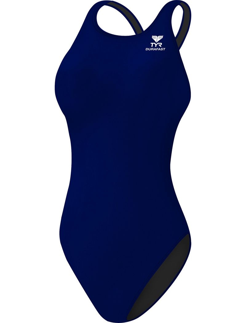 Navy Tyr Durafast Elite® Maxfit Women's Swimsuit | US-QLIN67859