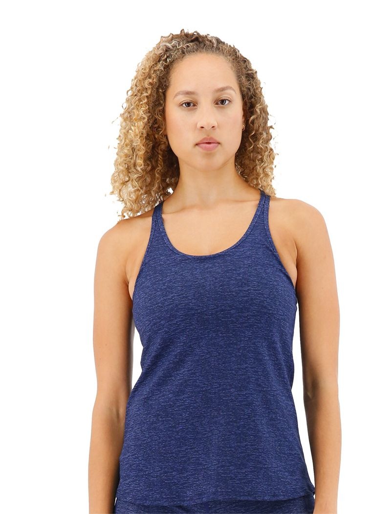 Navy Tyr Durafast Elite® Taylor Lapped Women\'s Tanks | US-SRJK85731